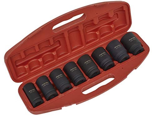 Sealey Ak885 Impact Socket Set 8Pc Deep 3/4Sq Drive Metric