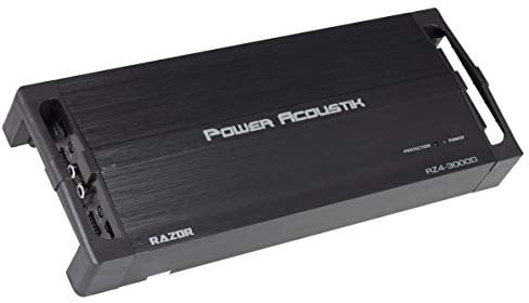 Power Acoustik RZ4 3000D Razor Series Class D Full-Range & Monoblock Amp 4 Channels, 3,000 Watts Max