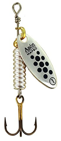 MAPSO - 5 Cucharillas de Pesca ASÓN-1 PN 2,5 GMS.