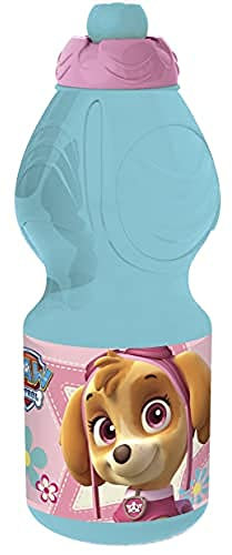 Stor8412497867325Deporte Agua Botella, 400 ml Capacidad, Plástico, Patrulla Canina Niña