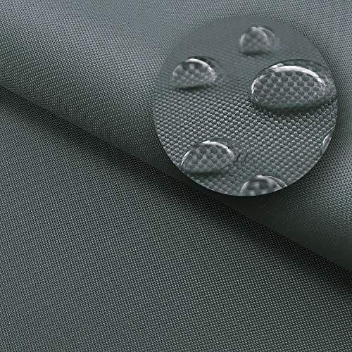 NOVELY® Oxford Sunset 420D - UV-Beständiger Polsterstoff - Wasserdichter Outdoor-Stoff - Polyester Möbelstoff - Pflegeleichte Meterware 1lfm 02 Graphit