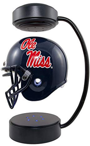 Ole Miss Rebels NCAA Hover Helmet - Collectible Levitating Football Helmet with Electromagnetic Stand