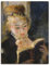 ARTLAND Wanddeko Leinwand Bilder Wandbild 45x60 cm Frau Buch Lesendes Mädchen Impressionismus Pierre-Auguste Renoir B5CD