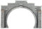 NOCH® Tunnel-Portal, 2-gleisig Steinmauer, 12,3 x 8,5 cm ideal für Spur N Modelleisenbahn