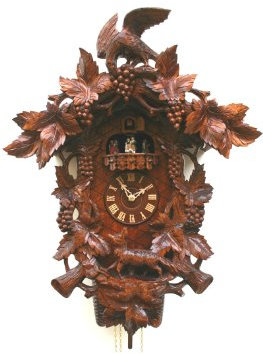 Rombach & Haas Kuckucksuhr Fuchs, Rabe, Trauben