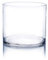 WGV Vase cylindrique, Largeur Ouverte 15,2 cm, Hauteur 15,2 cm, récipient Floral en Verre Transparent, bougeoir pour Centre de Table de Mariage, fête, décoration de Bureau à Domicile, 1 pièce