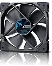 Fractal Design Venturi HP-12 Black - PWM - Computer Fan - Silent Fan - High Airflow - Long Life Time - FDB-Bearings - Aerodynamically shaped struts – 12v - 120 mm - Black (Single)