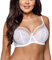 AVA 1396 Soft BH Damen Unterwäsche Gemustert Seitenstäbchen Regulierbar Setteil, Weiß,70J