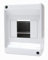 Electraline 60433 Centralino da Parete Senza Portello, 3/4 Moduli, Bianco