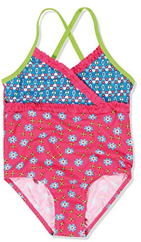 Playshoes UV-Schutz Badeanzug Mädchen Schwimmanzug Badebekleidung, Blumen, 74/80