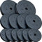 ScSPORTS® Hantelscheiben - Set, 17,5/27,5/30/35/45 kg, Ø 30/31mm, Zement, Kunststoff - Gewichtsscheiben, Hantelscheiben-Set, Fitness Scheiben, Gewichte für Hantel (27,5 kg (2x5 + 4x2,5 + 6x1,25))