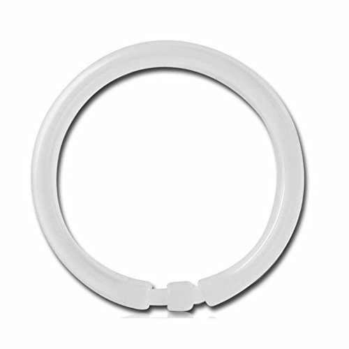 eeddoo Piercing-Ring Segmentring Transparent PTFE 1,0 x 8 mm