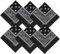 Raylarnia Bandana Mehrzweck-Stirnbänder für Damen, 100 % Baumwolle, 55,9 cm, Paisleymuster, Cowboy-Halstücher für Herren, Schwarz-6, 22x22 Inch (Pack of 6)