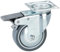 Dörner + Helmer 771200C Apparate Lenkrolle mit Fadenschutz, Festst. 75x25 mm, Mehrfarbig, 75 mm