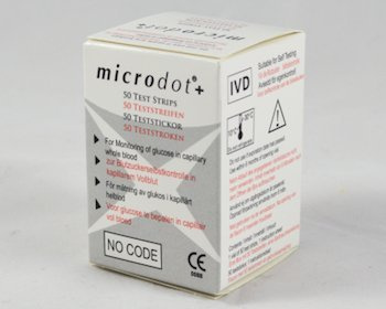 Microdot+ 1x50 Blood Glucose Test Strips