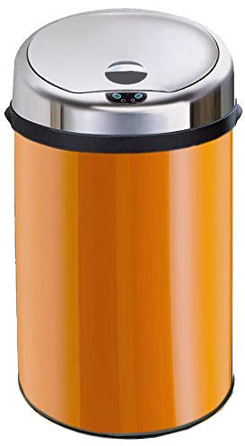 Inmotion 30L Orange Stainless Steel Auto Automatic Sensor Kitchen Waste Dust Bin