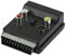 Valueline Scart, Adaptador de Cable, 2x Scart 3x RCA + SVHS, Negro, Macho/Hembra, Negro