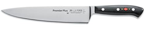 F. Dick Kochmesser, Küchenmesser, Premier Plus (Messer mit Klinge 23 cm, X50CrMoV15 Stahl, nichtrostend, 56° HRC) 81447232, Schwarz, 36 cm