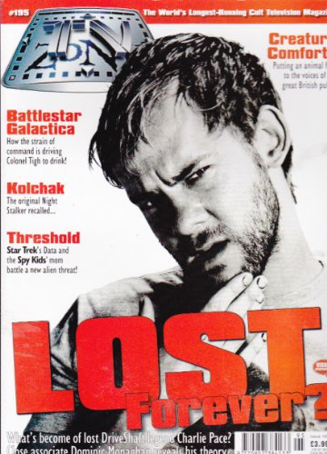 TV ZONE MAGAZINE BACK ISSUE #195 LOST - BATTLESTAR GALACTICA - KOLCHAK - THRESHOLD