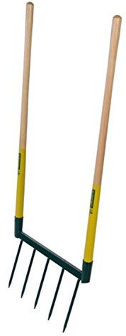 Leborgne 320305 Biogrif 4 dents assemblée avec manche en Bois