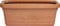 OEM SYSTEMS Vaso Rettangolare Festonato Maxi misura 100 Cm colore Terracotta Doppio Bordo