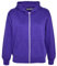 A2Z 4 Kids Girls Boys Classic Plain Tie Dye Print Full Zip Up Hooded Zipper Top Jacket - Zipper Purple 5-6