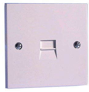 Single Flush Secondary Telephone Extension Socket BT (Pack x2)