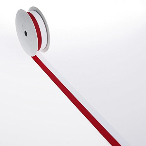Nationalband Polen + Vereinsband - rot, weiß - 25 mm x 25 m - 2436 25 71
