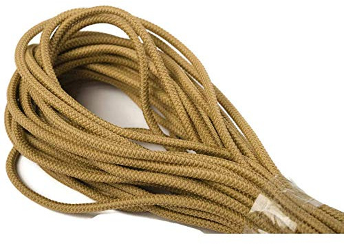 Jajasio 10 m Gummikordel 3mm, Elastische Kordel Auswahl aus 37 Farben Gummischnur Elastische Kordel/Farbe: 26 - senf