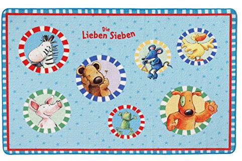 Die Lieben Sieben Kinderteppich, Blau