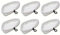 Deals2u365(™) - 6 x Universal Microfibre Triangular Steam Mop Pad Fits All VAX + Many Other Steam Cleaner Mops (White)