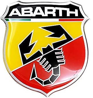 Abarth Stickers Adesivi 3D Ufficiali Scudetto, 80 mm