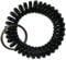 keyfix 5 x Schlüsselband, Fitness Spiral Armband für Garderoben Spind Schlüssel, 5er Pack schwarz, KF11