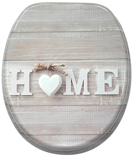 Sanilo WC Sitz ohne Absenkautomatik, einfache Montage, aus Holz, Home | Toilettendeckel, hochwertige Oberfläche und stabile Scharniere, inkl. Montagematerial und Videoanleitung