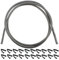 SPARES2GO Joint de porte en métal tressé haute température avec clips pour cuisinières et fours (1,9 m, 20 clips)