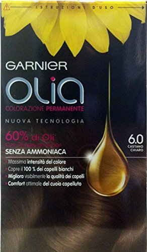 OLIA Coloración permanente sin amoniaco, castaño claro.