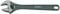 HAZET Einmaulschlüssel 279-10, verstellbarer Rollgabelschlüssel, Länge 256 mm, mit Skala, Außen Sechskant Profil