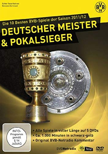 BVB - Deutscher Meister & Pokal Sieger 2012 - Die 10 besten BVB-Spiele der Saison 2011/2012 [5 DVDs]