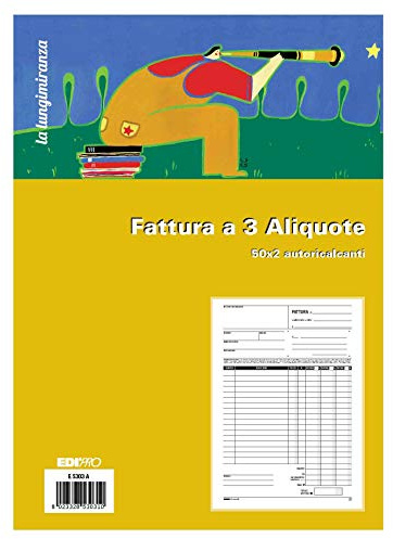 EDIPRO - E5296A - generische Rechnungsblock 50x2 selbstheilend f.to 9,9x17
