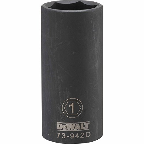DEWALT DWMT73942OSP 6 Point 1/2'' Drive Deep Impact Socket 1'' SAE