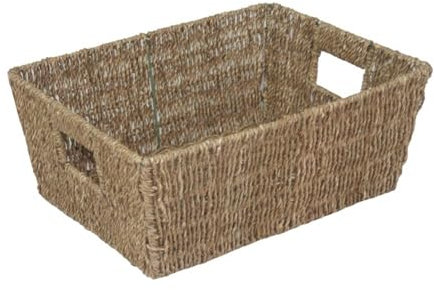 Red Hamper Large Tapered Seagrass Basket