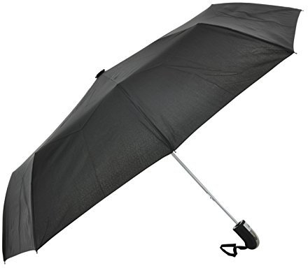 Drizzles Paraguas Compacto Portatil Sombrilla para Hombre, Color Negro