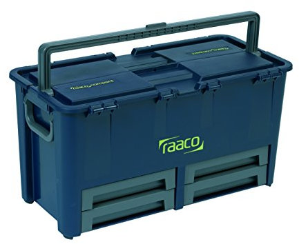 raaco 136624 Werkzeugkoffer Compact 62, dunkelblau
