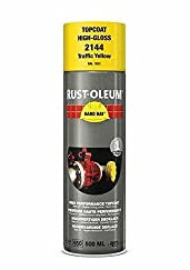 RUST-OLEUM 2144 Hard Hat Topcoat Ral-Colours, The Nr. 1 Industrial Paint Aerosol. Go Further, Work Faster, Last Longer!, Traffic yellow-RAL 1023
