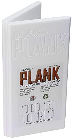 CanCooker SMP1409Plank Schneidebrett aus Kunststoff, faltbar, 9 x 19 cm, Weiß
