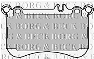 Borg & Beck BBP2329 Rear Brake Pads To Fit Mercedes B Class (W246) 11/11-