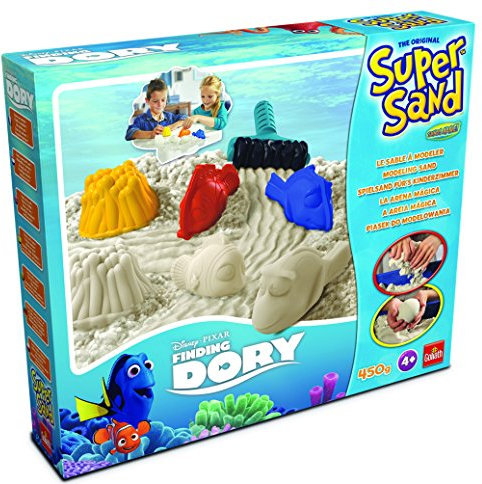 Goliath 83270 | Super-Sand-Set Disney-Finding-Dory | baue Dein traumhaftes Korallenriff aus Super Sand erlebe spannende Abenteuer mit Dorie, Nemo und Co. | ab 4 Jahren