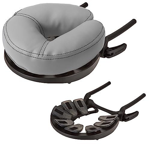 EarthLite Massageliege Gesichtswiege Caress - Selbstjustierende, Innovative Kopfstütze mit luxuriösem Strata-Gesichtskissen, Sterling