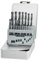 kwb HSS Metallbohrer-Satz – Bohrer-Set, 19-teilig, Ø 1 bis 10 mm (Steigung 0,5 mm) in Metall-Kassette