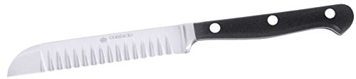 Buntschneidemesser in Solinger Spitzenqualität, Klingen geschmiedet, Messerhärte 56 HRC, mit POM-Griffen, schwere Profiqualität/Länge: 21 cm | ERK
